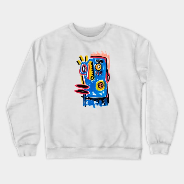 face Crewneck Sweatshirt by Angel Rivas